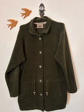 Vintage County Clothing Co Moss Green Shacket Jacket
